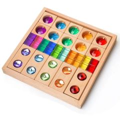 Gemstone Acrylic Building Blocks Sets Toy Scale Medium Origin China Style Chinese Color as Photo Trademark Shoen Certification - Image 1