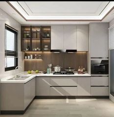 Modular Kitchen Interior Designing Service Layout Ergonomic Layouts Storage Solution Smart Storage Solutions Space Utilization Optimal Space - Image 7