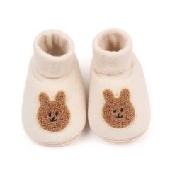 High Quality Spring Autumn Bear Rabbit Design Winter Socks Baby Shoes Unisex - Image 6