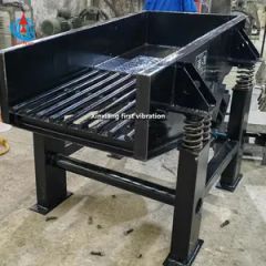 Customized Vibrating Grizzly Feeders for Limestone Origin China Model NO. GZT Width 500-2000mm Trademark Guofeng Motor Power(kw) 10~20 - Image 1