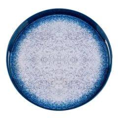 Extra Sturdy Deep Blue Color PP Material Plastic Disposable High-End Serving Tray - Image 1