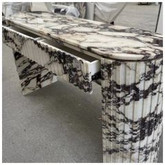 Calacatta Viola Marble Long Console Tables - Image 4