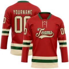 Men's Fully Sublimated Ice Hockey Jersey Custom Design Printed Logo OEM ODM Service Customized Uniform - Xiamen Ruliron Trading Co., Ltd.