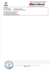 Bureau Veritas Report 5-16 certificate of ZhangJiaGang City YuFeng Beverage Machinery Co., Ltd. – certificate photo, supplier certificates section