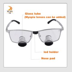 Ttl Loupes 3.0X Dental Magnifrying Glass Medical Instrument Origin China Color Silver Shape Circular Model NO. TT-1 Certification CE - Image 2