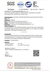 SGS Testing certificate from SHANXI TAIYUN BUILDING MATERIALS CO,LTD.