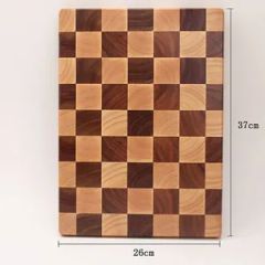 Acacia Wood Chess Pattern Cutting Board with Feet Size Medium Model NO. 4 Brand Goude Shape Irregular Trademark Goude HS Code 4420909090 - Image 3