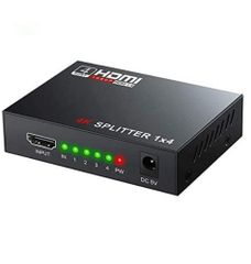 4 x 1 Port HDMI Splitter   Bit Depth 24-bit Body Material Full Metal Output Type Analog L/r Rca Input Type Coaxial Or - Image 1