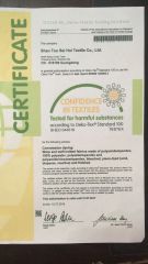 Material Quality pass certificate from Dongguan City Meizi Sports Products Co., Ltd.