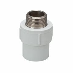PVC Round MTA Brass Insert Shape Round Material PVC Size(inch) 1 Inch Usage Pipe Fitting Connection - Jalganga Irrigation
