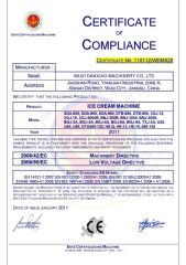CE certificate of Wuxi Danxiao Machinery Co., Ltd. – certificate photo, supplier certificates section