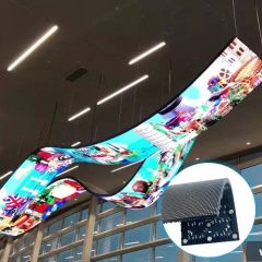 Creative P2 5 Curve LED Video Screen Soft Curtain Flexible LED Display Module for Special Shape - Shenzhen Sunex Technology Co., Limited