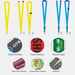 Print Keychain Neck Personalized Custom Breakaway Sublimation Nylon Polyester Lanyards with Logo Custom - Image 5