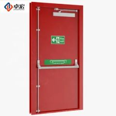 Zhuohong ZH-SFD-005 Steel Fire Door Modern Swing 1.0mm 50-70mm 15D 20-180M 40dB Honey Paper - Nanchang Zhuohong Import&Export Co., Ltd
