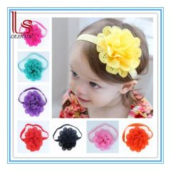 Children Flower Hair Accessories Baby Hair Ornament Hair Band Elastic Headband - Leshun Fashion Manufacturing Co., Ltd.