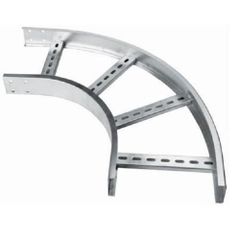 GI Horizontal Bend Cable Tray Material GI Type Ladder Type Width 1 - 36 Inch Surface Finishing Galvanized Tensile Strength 100 - 300 - Image 1