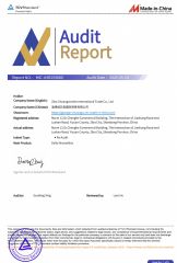 AV certificate from Zibo Chuangxinzhe International Trade Co., Ltd