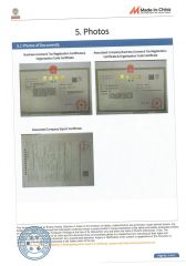 certificate certificate from Chonking Manba Auto Tech Service Co., Ltd.