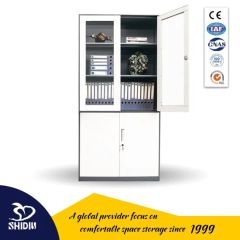 Factory Direct Multi-Function File Cupboard Office Bookcase with Glass Doors - Image 3