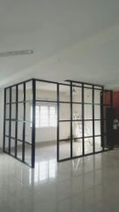 8 Feet Aluminium Partition, Grid Style Height 8 Feet Glass Type Toughened Usage/Application Office Partition Type Grid - Image 1