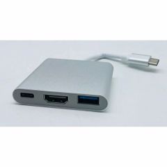 USB C To HDMI Multiport Adapter Length Cable 0.13 m Number of Ports 3 Ports Connector/Type Male To Female Resolution 4096 x 2160 - Image 1