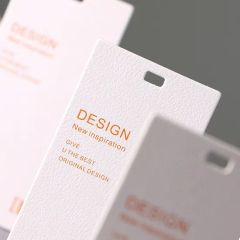 Special Paper Hanging Tag Custom Design Textured Clothing Hanging Tag - Image 5