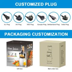 Intuitive Two Button Control Panel Electric Juicer Large Caliber Vertical Cold Press Simple Operation Slow Pressing Juicing - Image 5