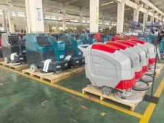 Dual-Brush Floor Scrubber Wet Industrial Floor Sweeper Battery Cordless Self-Cleaning Mop - Deli Machinery Shandong Co., Ltd