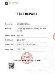 Product Inspection Report certificate from Guangdong Tangshihoa Industry and Trade Co., Ltd.