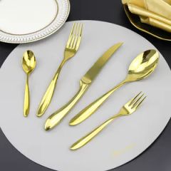 Bulk Luxury Gold Cutlery Set Multicolor Eco-Friendly 1Y FDA CE MOQ100 20x4x5 - Jieyang Chuanxin Hardware Product Factory