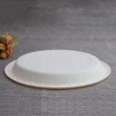 Customize Logo Plastic Plate Compostable Corn Starch 8 Inch Disposable Party Plate - Image 3
