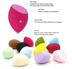Blender Sponges Makeup Sponge Set Multi-Colored with 1 Mini Makeup Sponge - Image 4