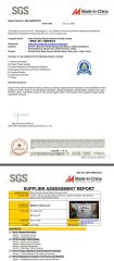 SGS certificate from Nan'an Fanghong Import and Export Co., Ltd