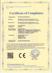 CE 2019 certificate from Shanghai Zita Display Industry Co., Ltd.