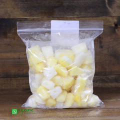 Frozen Pineapple Varieties Md2, Queen, Sweet Preservation Method Flash Frozen Container Capacity 22 Tons Per 40’rf Packing Details 500g/pe Bag × 20 Bags = - Image 3