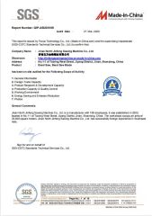QIP-ASI205189 certificate from Jinan North Jinfeng Sawing Machine Co., Ltd.