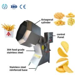 Octagon Mixing Nuts and Seasonings Potato Chips Seasoning Mixer for Snack Flavoring Machine - Zhucheng Yido Intelligent Technology Co., Ltd.