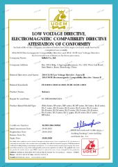 Balance certificate from Infitek Co., Ltd.