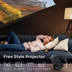 Cre Cr52 Home Cinema Portable Projector Outdoor Mini Proyector Highest Brightness Home Theater Projector Mobile Smart Projector - Image 6
