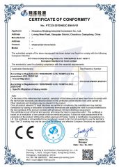 wheat straw dinnerware set certificate from Chaozhou Binjiang Industrial Investment Co., Ltd.