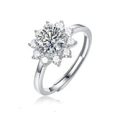 Latest Fashion Trends Adjustable Vvs Moissanite 925 Silver Rings - Image 3