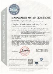 ISO14001 certificate from Qingdao Seawin Biotech Group Co., Ltd.