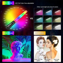 Handheld RGB Colorful Video Stick Light LED Light Wand CRI 85+ Photography Studio Lamp Photographic Lighting - Image 3