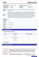 Certificates certificate of Qingdao Torch Mechanical Equipment Co., Ltd. – certificate photo, supplier certificates section