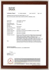 SGS certificate from Shenzhen Topfan Technology Development Co., Ltd.