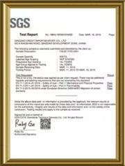 SGS certificate from Kunshan Liyuanxin Metal Products Co., Ltd.