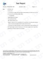 RoHs Test Report4 certificate from Hangzhou Fengqing Printing Co., Ltd.
