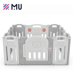 PE Baby Toddlers Safe Fences Indoor DIY Playpen with Game Panel - Image 3