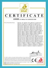 CE certification annex certificate from Dongguan Dereike Intelligent M&E Equipment Co., Ltd.