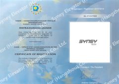 Germany Syney Tech Certificate certificate from SYNEY ELECTRIC GROUP CO.,LTD